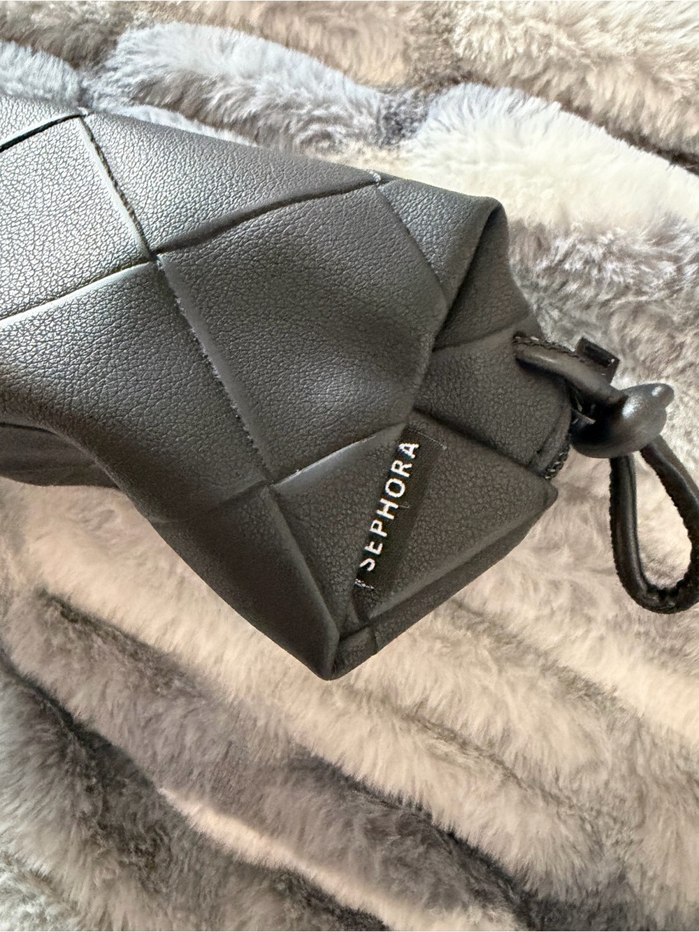Sephora Black Quilted Cosmetic Pouch - ROGUE BAG